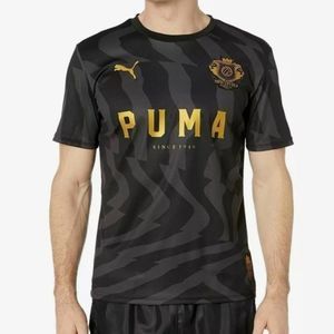 Puma Psychedelic black and gold soccer jersey men’s size small
